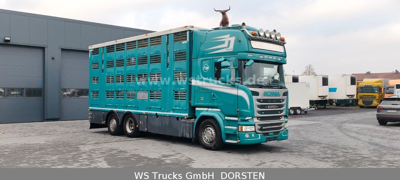 Scania R 490 Topline Menke 4 Stock Hubdach | Retader - Camión para caballos: foto 3 Scania R 490 Topline Menke 4 Stock Hubdach | Retader - Camión para caballos: foto 3