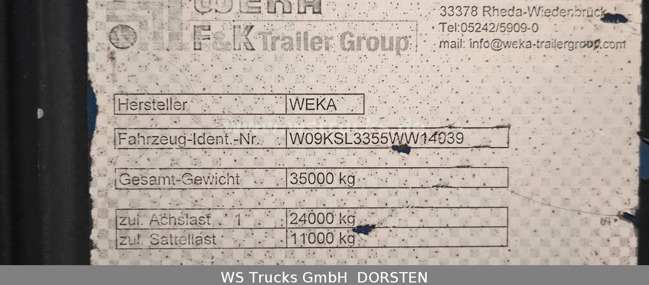 WEKA Kofferauflieger | Luftfederung, SAF-Achsen - Semirremolque caja cerrada: foto 5 WEKA Kofferauflieger | Luftfederung, SAF-Achsen - Semirremolque caja cerrada: foto 5
