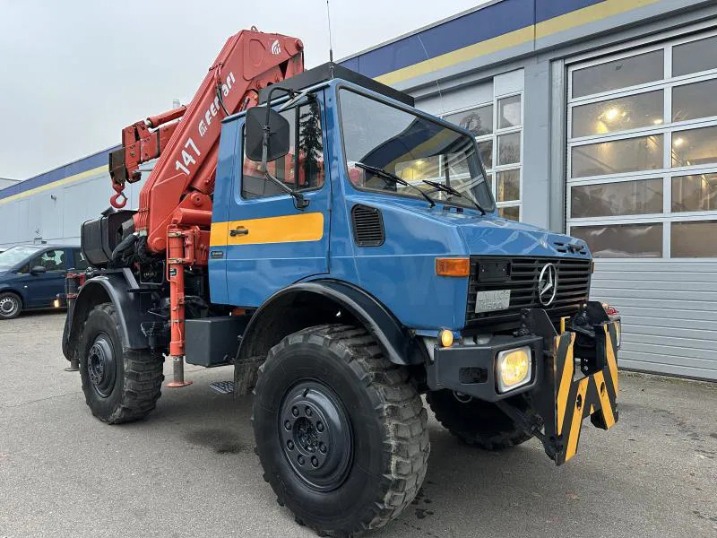 Unimog U 1500 (425) Ferrari Kran 147.2A*Jib* TÜV NEU! - Camión, Camión grúa: foto 1 Unimog U 1500 (425) Ferrari Kran 147.2A*Jib* TÜV NEU! - Camión, Camión grúa: foto 1