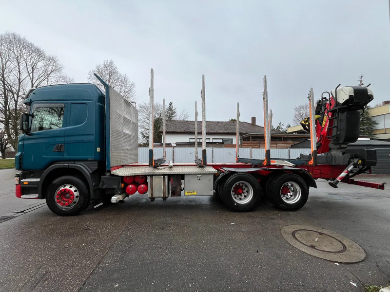 Scania G480 *6x4*Blatt *Holz*Manual*Palfinger M12Z91* - Camión forestal: foto 1 Scania G480 *6x4*Blatt *Holz*Manual*Palfinger M12Z91* - Camión forestal: foto 1
