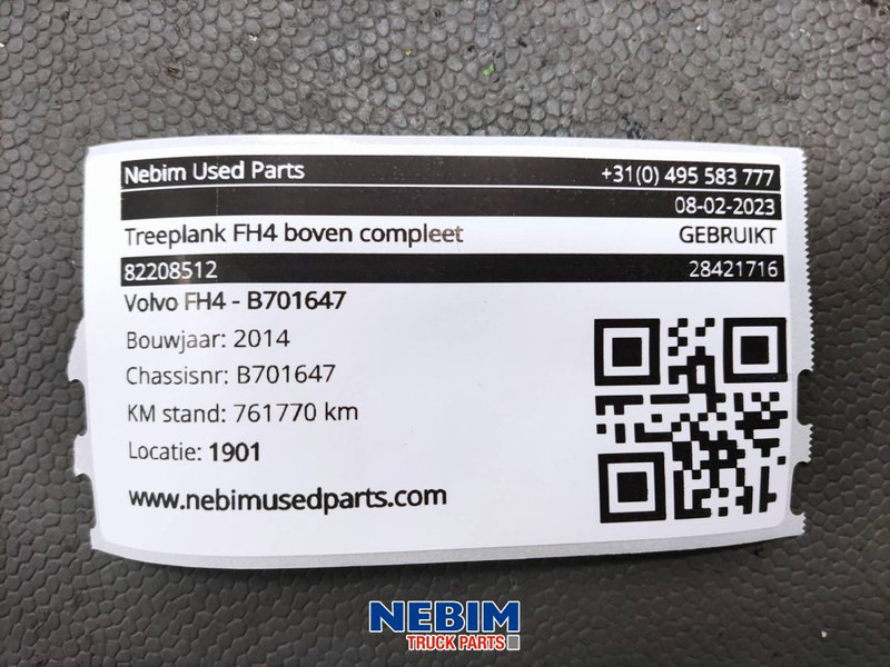 Volvo Volvo - 82208512 - Treeplank FH4 boven compleet - Piezas de recambio para Camión: foto 5 Volvo Volvo - 82208512 - Treeplank FH4 boven compleet - Piezas de recambio para Camión: foto 5