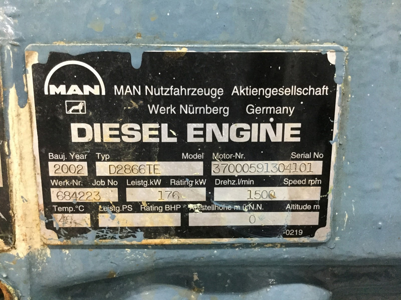 Motor MAN D2866-TE USED: foto 6 Motor MAN D2866-TE USED: foto 6