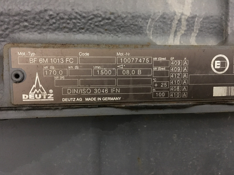 Deutz BF6M1013FC USED - Maquinaria de construcción: foto 5 Deutz BF6M1013FC USED - Maquinaria de construcción: foto 5