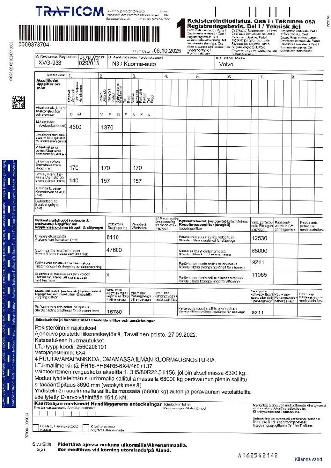 Camión forestal Volvo FH 16: foto 21