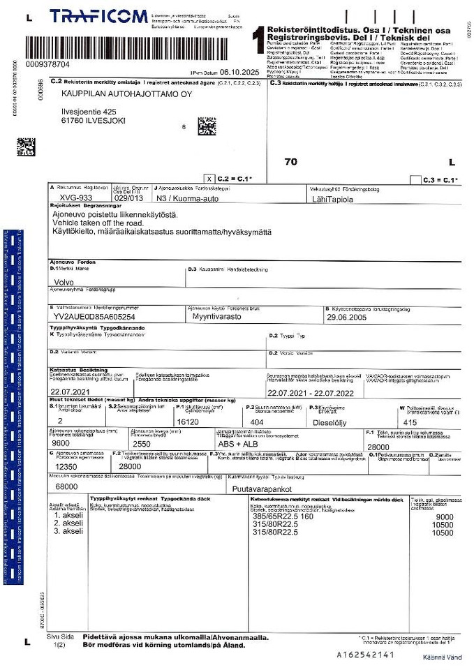 Camión forestal Volvo FH 16: foto 20