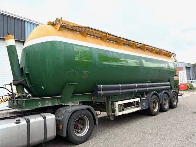 Feldbinder KIP48 3 3-AXLE 48M3 KIPPING SILO TRAILER (SAF AXLES / DRUM BRAKES / 4 COMPARTMENTS) - Semirremolque cisterna: foto 1 Feldbinder KIP48 3 3-AXLE 48M3 KIPPING SILO TRAILER (SAF AXLES / DRUM BRAKES / 4 COMPARTMENTS) - Semirremolque cisterna: foto 1