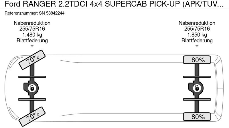 Pick-up Ford Ranger 2.2TDCI 4x4 SUPERCAB PICK-UP (APK/TUV 11-2026!) (6 GEARS MANUAL GEARBOX / AIRCONDITIONING / ETC!!) RANGER 2.2TDCI 4x4 SUPERCAB P: foto 15 Pick-up Ford Ranger 2.2TDCI 4x4 SUPERCAB PICK-UP (APK/TUV 11-2026!) (6 GEARS MANUAL GEARBOX / AIRCONDITIONING / ETC!!) RANGER 2.2TDCI 4x4 SUPERCAB P: foto 15