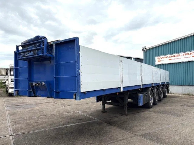 Kwb KWB P-504-STI-H 4-AXLE FLATBED TRAILER (SAF AXLES / 2x STEERING AXLE / 2x LIFT-AXLE / ALUMINIUM SIDE BORDS /ABS-EBS) - Semirremolque plataforma/ Caja abierta: foto 1 Kwb KWB P-504-STI-H 4-AXLE FLATBED TRAILER (SAF AXLES / 2x STEERING AXLE / 2x LIFT-AXLE / ALUMINIUM SIDE BORDS /ABS-EBS) - Semirremolque plataforma/ Caja abierta: foto 1