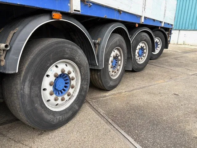 Semirremolque plataforma/ Caja abierta Kwb KWB P-504-STI-H 4-AXLE FLATBED TRAILER (SAF AXLES / 2x STEERING AXLE / 2x LIFT-AXLE / ALUMINIUM SIDE BORDS /ABS-EBS): foto 8