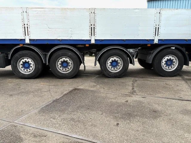 Semirremolque plataforma/ Caja abierta Kwb KWB P-504-STI-H 4-AXLE FLATBED TRAILER (SAF AXLES / 2x STEERING AXLE / 2x LIFT-AXLE / ALUMINIUM SIDE BORDS /ABS-EBS): foto 7