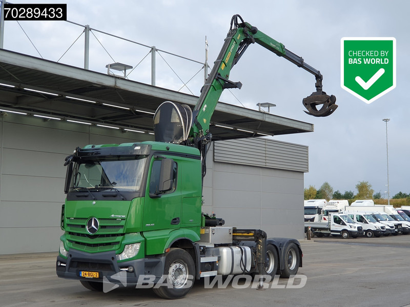 Mercedes-Benz Actros 2848 6X4 NL-Truck Palfinger Epsilon SRX47 Holzkran 2xTanks Big-Axle - Cabeza tractora: foto 1 Mercedes-Benz Actros 2848 6X4 NL-Truck Palfinger Epsilon SRX47 Holzkran 2xTanks Big-Axle - Cabeza tractora: foto 1