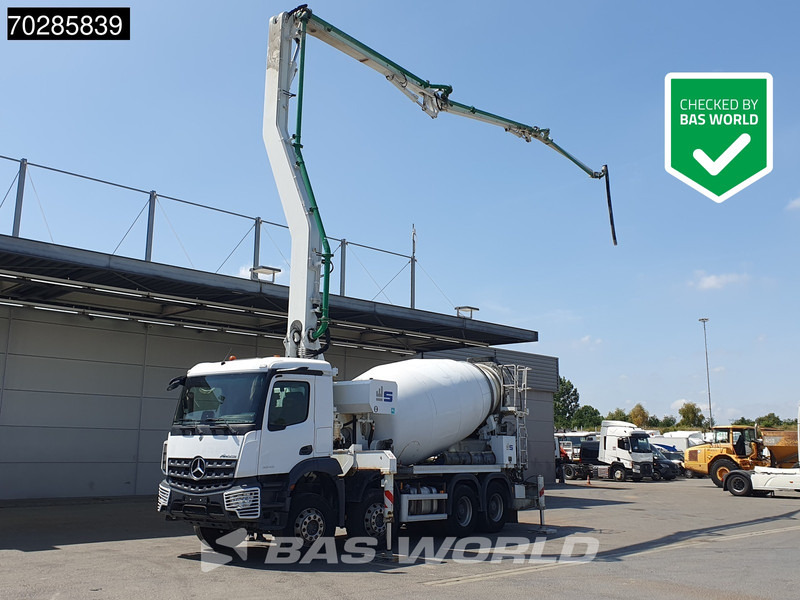 Mercedes-Benz Arocs 3243 8X4 Sermac Twinstar 4Z28 PUMI 9m3 Steelsuspension Big-Axle Euro 6 - Camión: foto 1 Mercedes-Benz Arocs 3243 8X4 Sermac Twinstar 4Z28 PUMI 9m3 Steelsuspension Big-Axle Euro 6 - Camión: foto 1