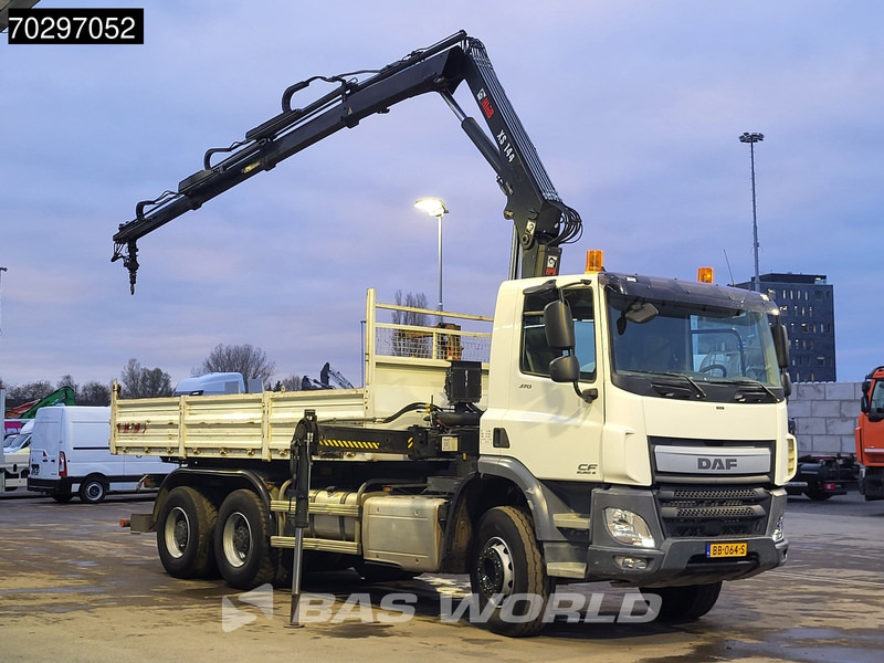 DAF CF 370 CF 6X4 HIAB 144 BS-3 HIDUO Crane Kran 8m3 Tipper Big-Axle Steelsuspension Euro 6 - Camión volquete, Camión grúa: foto 3 DAF CF 370 CF 6X4 HIAB 144 BS-3 HIDUO Crane Kran 8m3 Tipper Big-Axle Steelsuspension Euro 6 - Camión volquete, Camión grúa: foto 3