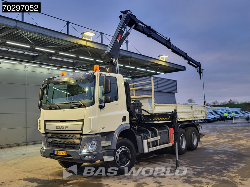 DAF CF 370 CF 6X4 HIAB 144 BS-3 HIDUO Crane Kran 8m3 Tipper Big-Axle Steelsuspension Euro 6 - Camión volquete, Camión grúa: foto 2 DAF CF 370 CF 6X4 HIAB 144 BS-3 HIDUO Crane Kran 8m3 Tipper Big-Axle Steelsuspension Euro 6 - Camión volquete, Camión grúa: foto 2