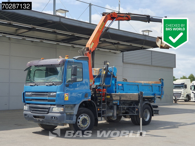 DAF CF75.310 4X2 Manual Big-Axle Steelsuspension Palfinger Euro 3 - Camión volquete, Camión grúa: foto 1 DAF CF75.310 4X2 Manual Big-Axle Steelsuspension Palfinger Euro 3 - Camión volquete, Camión grúa: foto 1