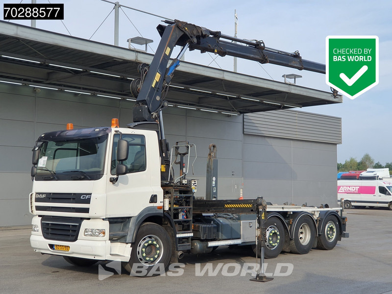 DAF CF85.360 8X2 NL-Truck HIAB 211 E-3 Hipro Crane + Hooklift Lift+steering Axle Automatic Euro 5 - Camión multibasculante, Camión grúa: foto 1 DAF CF85.360 8X2 NL-Truck HIAB 211 E-3 Hipro Crane + Hooklift Lift+steering Axle Automatic Euro 5 - Camión multibasculante, Camión grúa: foto 1