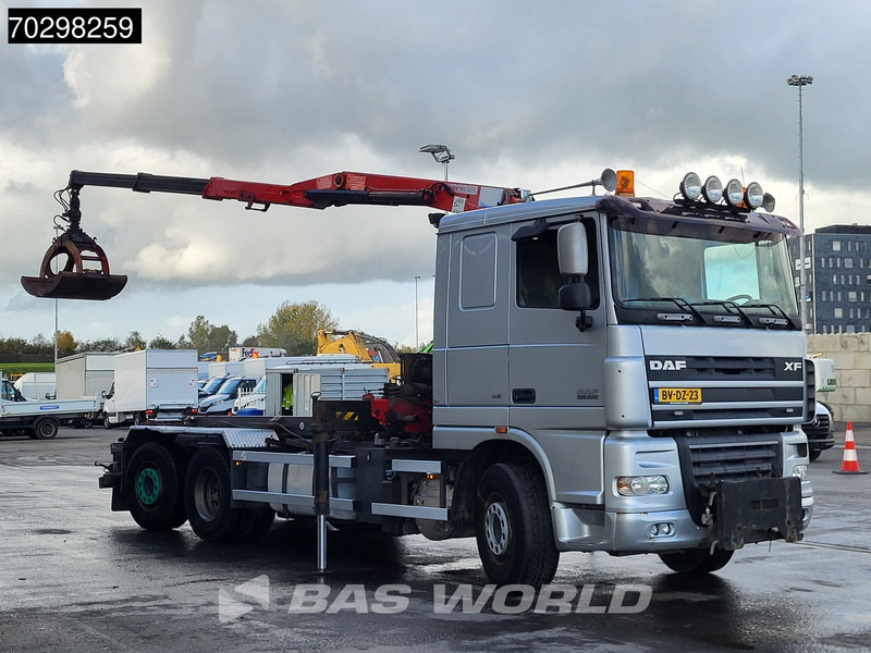 DAF XF105.410 XF 6X2 NL-Truck HMF 1643 Z2 Crane 24T Container system Lift+Steering-Axle Euro 5 - Camión con equipo de cable, Camión grúa: foto 3 DAF XF105.410 XF 6X2 NL-Truck HMF 1643 Z2 Crane 24T Container system Lift+Steering-Axle Euro 5 - Camión con equipo de cable, Camión grúa: foto 3
