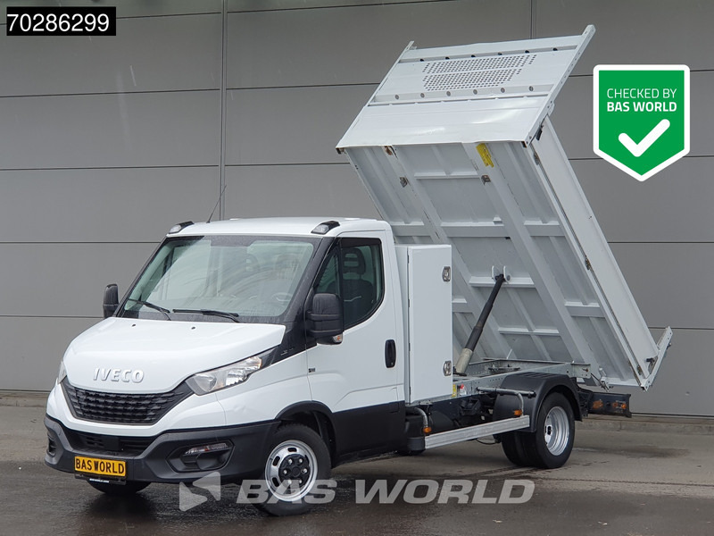 Iveco Daily 35C14 Open Laadbak met Kist Dubbellucht 3,5t Trekhaak Airco Cruise Euro6 Pritsche Pickup Open Box 2m3 A/C Towbar Cruise control - Furgoneta caja abierta: foto 1 Iveco Daily 35C14 Open Laadbak met Kist Dubbellucht 3,5t Trekhaak Airco Cruise Euro6 Pritsche Pickup Open Box 2m3 A/C Towbar Cruise control - Furgoneta caja abierta: foto 1
