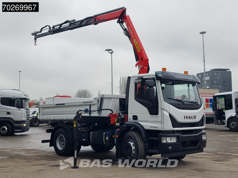 Iveco Eurocargo 180E320 4X2 Steelsuspension 3-Seiten Palfinger PK12.501 Euro 6 - Camión volquete, Camión grúa: foto 3 Iveco Eurocargo 180E320 4X2 Steelsuspension 3-Seiten Palfinger PK12.501 Euro 6 - Camión volquete, Camión grúa: foto 3