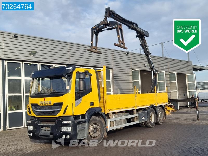 Iveco Stralis 310 6X2 RHD! Atlas 135.2VE-A11 Crane Lift-lenkachse ACC Euro 6 - Camión caja abierta, Camión grúa: foto 1 Iveco Stralis 310 6X2 RHD! Atlas 135.2VE-A11 Crane Lift-lenkachse ACC Euro 6 - Camión caja abierta, Camión grúa: foto 1