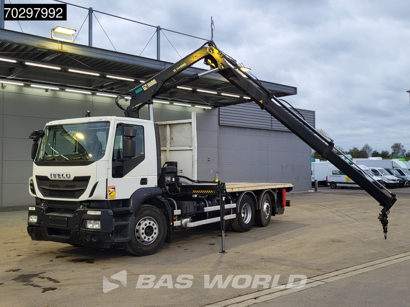Iveco Stralis 310 Stralis 6X2 HIAB 144 BS-2 Crane Kran Lift+Steering-Axle Manual Euro 5 - Camión caja abierta, Camión grúa: foto 5 Iveco Stralis 310 Stralis 6X2 HIAB 144 BS-2 Crane Kran Lift+Steering-Axle Manual Euro 5 - Camión caja abierta, Camión grúa: foto 5