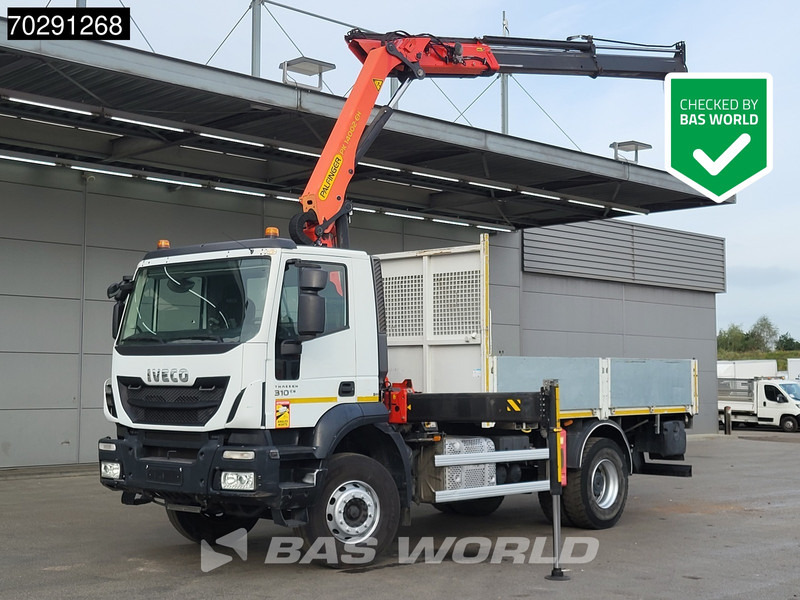 Iveco Trakker 310 4X2 Palfinger PK14002 EH Crane Kran Rotator Steelsuspension Big-Axle Manual Euro 6 - Camión caja abierta, Camión grúa: foto 1 Iveco Trakker 310 4X2 Palfinger PK14002 EH Crane Kran Rotator Steelsuspension Big-Axle Manual Euro 6 - Camión caja abierta, Camión grúa: foto 1