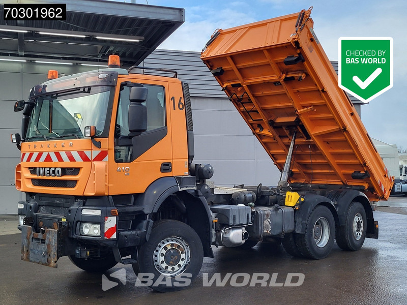Iveco Trakker 410 6X4 5m3 Meiller 3-way tipper Lift+Steering axle Big-Axle Euro 5 - Camión volquete: foto 1 Iveco Trakker 410 6X4 5m3 Meiller 3-way tipper Lift+Steering axle Big-Axle Euro 5 - Camión volquete: foto 1