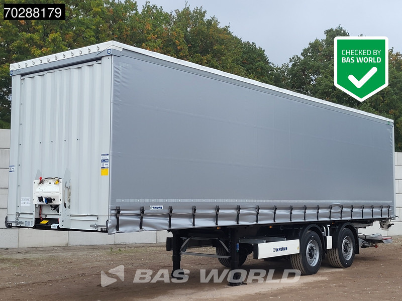 Krone SD NEW Tailgate City Lift + Steeringaxle - Semirremolque lona: foto 1 Krone SD NEW Tailgate City Lift + Steeringaxle - Semirremolque lona: foto 1