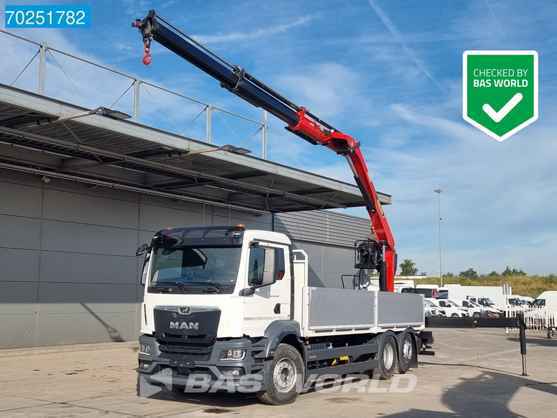 MAN TGS 26.440 6X2 NEW NL-Truck Palfinger PK 20.501 L TEC3 Kran Crane Euro 6 - Camión caja abierta, Camión grúa: foto 1 MAN TGS 26.440 6X2 NEW NL-Truck Palfinger PK 20.501 L TEC3 Kran Crane Euro 6 - Camión caja abierta, Camión grúa: foto 1