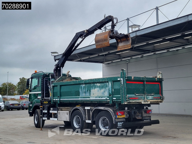 MAN TGS 33.440 TGS 6X6 NL-Truck 12m3 Jansen Tipper HMF 1643 Crane Steering-Axle Big-Axle Automatic Euro 6 - Camión volquete, Camión grúa: foto 2 MAN TGS 33.440 TGS 6X6 NL-Truck 12m3 Jansen Tipper HMF 1643 Crane Steering-Axle Big-Axle Automatic Euro 6 - Camión volquete, Camión grúa: foto 2