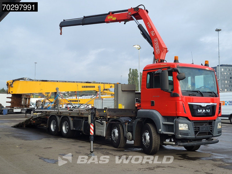 MAN TGS 35.360 TGS 8X2 Fassi F235A.0.22 Crane Kran Winch Hydraulic ramp Lift-Axle Navi Euro 6 - Camión caja abierta, Camión grúa: foto 5 MAN TGS 35.360 TGS 8X2 Fassi F235A.0.22 Crane Kran Winch Hydraulic ramp Lift-Axle Navi Euro 6 - Camión caja abierta, Camión grúa: foto 5