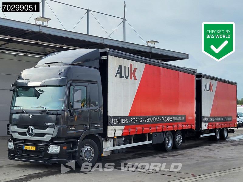 Mercedes-Benz Actros 2544 6X2 NL-Combi Siding roof Lift-Axle Forklift preparation Automatic Euro 5 - Camión lona: foto 1 Mercedes-Benz Actros 2544 6X2 NL-Combi Siding roof Lift-Axle Forklift preparation Automatic Euro 5 - Camión lona: foto 1