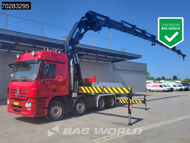 Mercedes-Benz Actros 2648 850 8X4 Effer 850/9S Kran Fifth wheel Big-Axle Automatic Euro 5 - Camión caja abierta, Camión grúa: foto 1 Mercedes-Benz Actros 2648 850 8X4 Effer 850/9S Kran Fifth wheel Big-Axle Automatic Euro 5 - Camión caja abierta, Camión grúa: foto 1