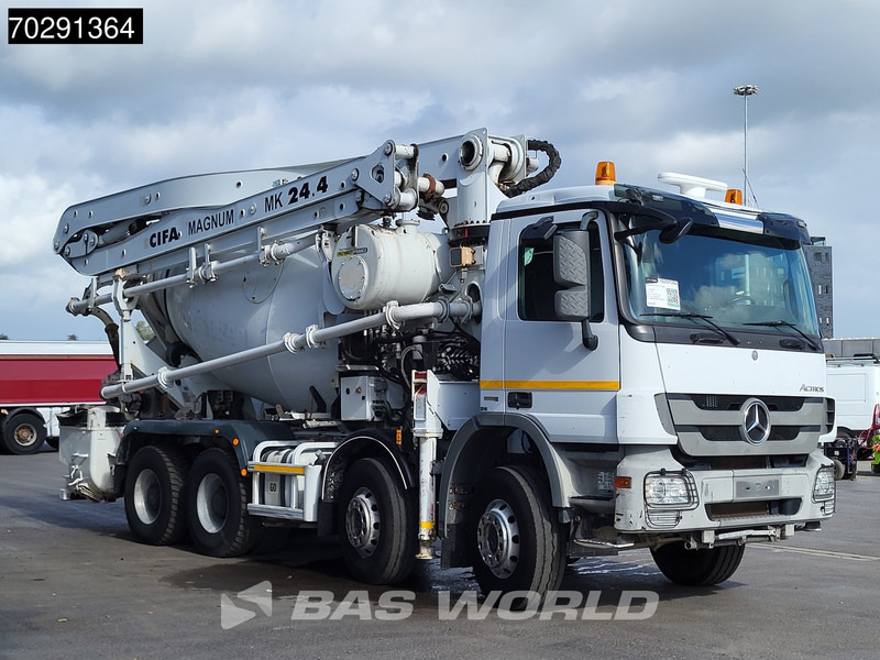 Leasing de Mercedes-Benz Actros 3241 8X4 Cifa MK24.4Z Pompe+Mixer Retarder 3-Pedals Steelsuspension Big-Axle Euro 5 Mercedes-Benz Actros 3241 8X4 Cifa MK24.4Z Pompe+Mixer Retarder 3-Pedals Steelsuspension Big-Axle Euro 5: foto 16