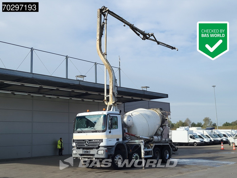 Mercedes-Benz Actros 3241 8X4 Mecbo ATB 4.22/70 HSL PUMI 7m3 mixer Big-Axle Euro 3 - Bomba de hormigón: foto 1 Mercedes-Benz Actros 3241 8X4 Mecbo ATB 4.22/70 HSL PUMI 7m3 mixer Big-Axle Euro 3 - Bomba de hormigón: foto 1