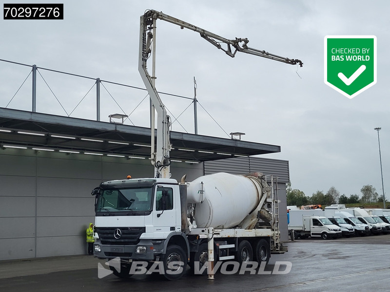 Mercedes-Benz Actros 3241 8X4 SCHWING FBP 21-100 PUMI 7m3 Mixer 3-Pedals Big-Axle Euro 4 - Bomba de hormigón: foto 1 Mercedes-Benz Actros 3241 8X4 SCHWING FBP 21-100 PUMI 7m3 Mixer 3-Pedals Big-Axle Euro 4 - Bomba de hormigón: foto 1