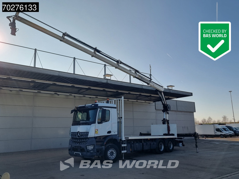 Mercedes-Benz Arocs 2636 6X4 HIAB X-HIDUO 188 ES-S Crane Kran Big axle Euro 6 - Camión caja abierta, Camión grúa: foto 1 Mercedes-Benz Arocs 2636 6X4 HIAB X-HIDUO 188 ES-S Crane Kran Big axle Euro 6 - Camión caja abierta, Camión grúa: foto 1