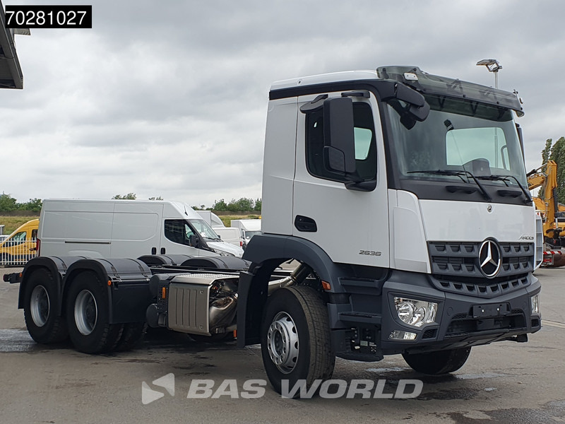 Mercedes-Benz Arocs 2636 6X4 NEW chassis Flywheel PTO Big-Axle Automatic Steelsuspension Euro 6 - Camión chasis: foto 3 Mercedes-Benz Arocs 2636 6X4 NEW chassis Flywheel PTO Big-Axle Automatic Steelsuspension Euro 6 - Camión chasis: foto 3
