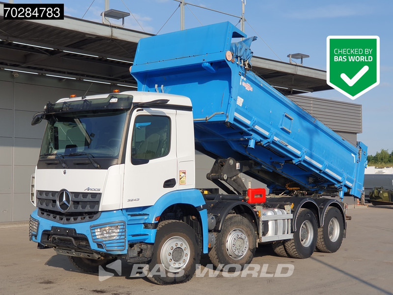 Mercedes-Benz Arocs 3243 8X4 14m3 2-side tipper Big-Axle Steelsuspension Navi Euro 6 - Camión volquete: foto 1 Mercedes-Benz Arocs 3243 8X4 14m3 2-side tipper Big-Axle Steelsuspension Navi Euro 6 - Camión volquete: foto 1