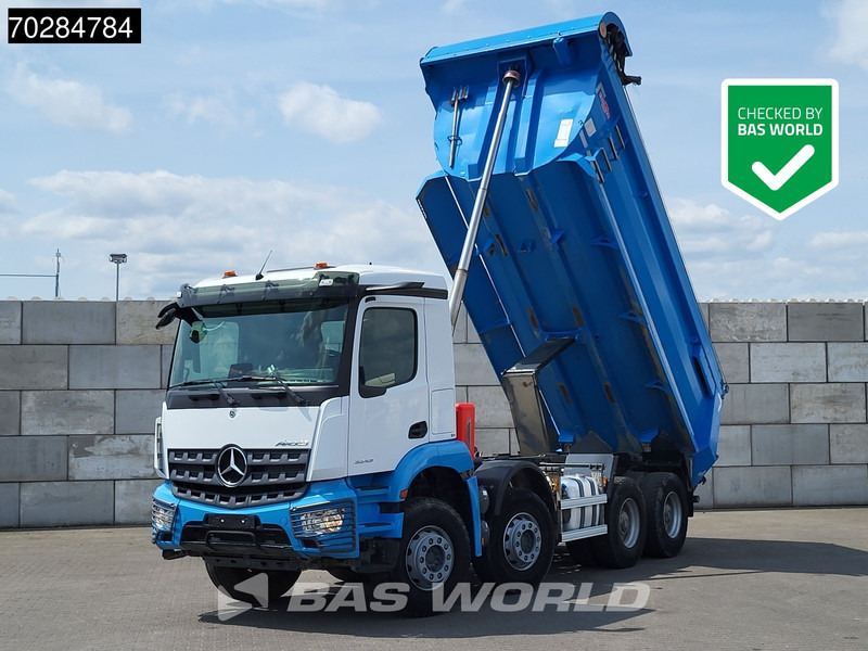 Mercedes-Benz Arocs 3243 8X4 16m3 tipper Big-Axle Steelsuspension Automatic Navi Euro 6 - Camión volquete: foto 1 Mercedes-Benz Arocs 3243 8X4 16m3 tipper Big-Axle Steelsuspension Automatic Navi Euro 6 - Camión volquete: foto 1