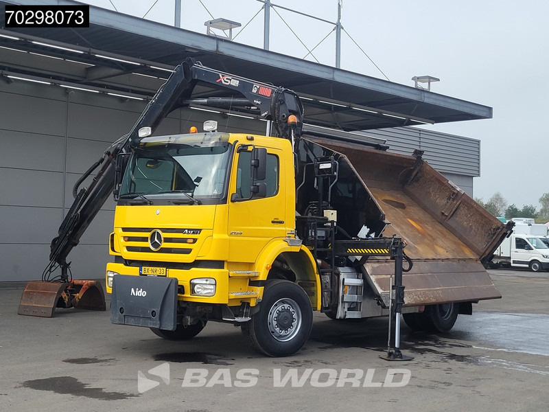 Mercedes-Benz Axor 2124 Axor 4X4 HIAB 122 B-2 HIDUO Crane Tipper Full Steel Big-Axle Euro 5 - Camión volquete, Camión grúa: foto 5 Mercedes-Benz Axor 2124 Axor 4X4 HIAB 122 B-2 HIDUO Crane Tipper Full Steel Big-Axle Euro 5 - Camión volquete, Camión grúa: foto 5