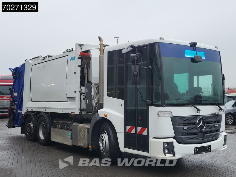 Camión de basura Mercedes-Benz Econic 2630 6X2 17m3 Joab Anaconda twin Lenkachse CNG Euro 6: foto 12