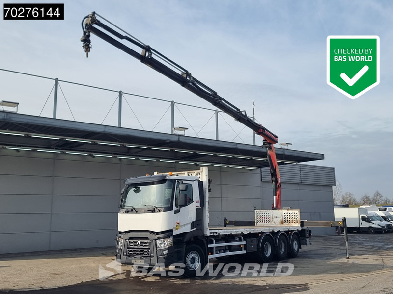 Renault C 380 8X4 Palfinger PK 23001 EH Remote Lift+Lenkachse Euro 6 - Camión caja abierta, Camión grúa: foto 1 Renault C 380 8X4 Palfinger PK 23001 EH Remote Lift+Lenkachse Euro 6 - Camión caja abierta, Camión grúa: foto 1