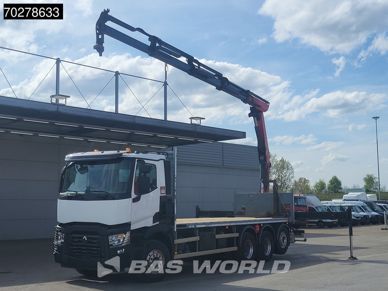 Renault C 480 8X4 Palfinger PK24.001 SLD5 Crane Kran Automatic Liftachse Euro 6 - Camión caja abierta, Camión grúa: foto 3 Renault C 480 8X4 Palfinger PK24.001 SLD5 Crane Kran Automatic Liftachse Euro 6 - Camión caja abierta, Camión grúa: foto 3
