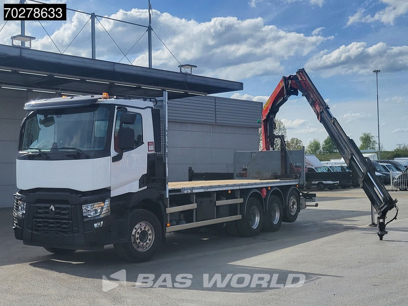 Renault C 480 8X4 Palfinger PK24.001 SLD5 Crane Kran Automatic Liftachse Euro 6 - Camión caja abierta, Camión grúa: foto 2 Renault C 480 8X4 Palfinger PK24.001 SLD5 Crane Kran Automatic Liftachse Euro 6 - Camión caja abierta, Camión grúa: foto 2