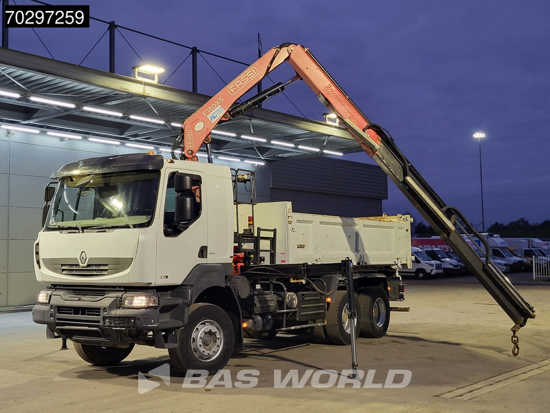 Renault Kerax 370 Kerax 6X4 Fassi F150AXS.22 Crane 10m3 2-side tipper Big-Axle Steelsuspension Manual - Camión volquete, Camión grúa: foto 5 Renault Kerax 370 Kerax 6X4 Fassi F150AXS.22 Crane 10m3 2-side tipper Big-Axle Steelsuspension Manual - Camión volquete, Camión grúa: foto 5