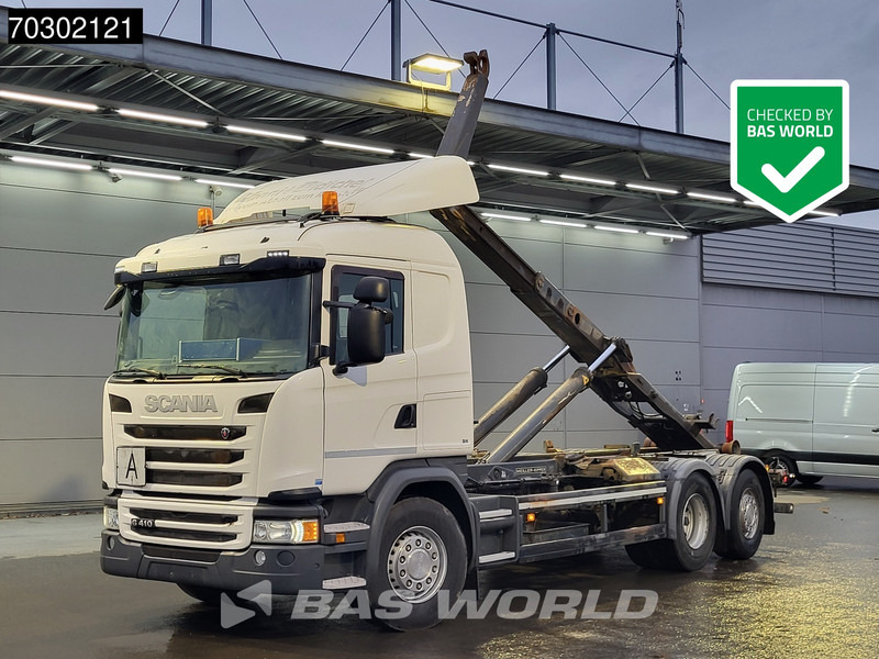 Scania G410 6X2 20tons Meiller containersystem Lift+steering Axle Retarder Euro 6 - Camión multibasculante: foto 1 Scania G410 6X2 20tons Meiller containersystem Lift+steering Axle Retarder Euro 6 - Camión multibasculante: foto 1