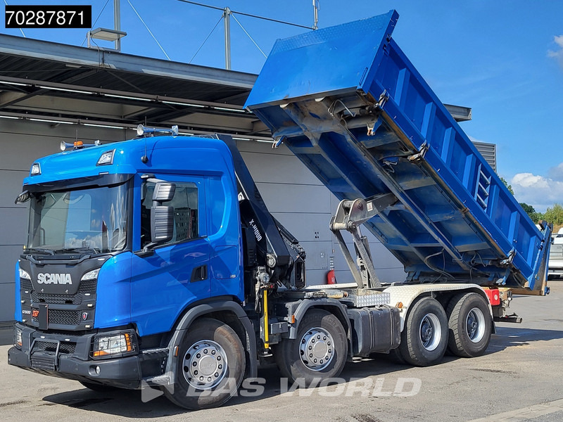 Scania G500 8X4 Hiab X-HIDUO 228 E-3 Crane Retarder Big-Axle Josset Menguy Tipper 14m3 Euro 6 - Camión volquete, Camión grúa: foto 2 Scania G500 8X4 Hiab X-HIDUO 228 E-3 Crane Retarder Big-Axle Josset Menguy Tipper 14m3 Euro 6 - Camión volquete, Camión grúa: foto 2