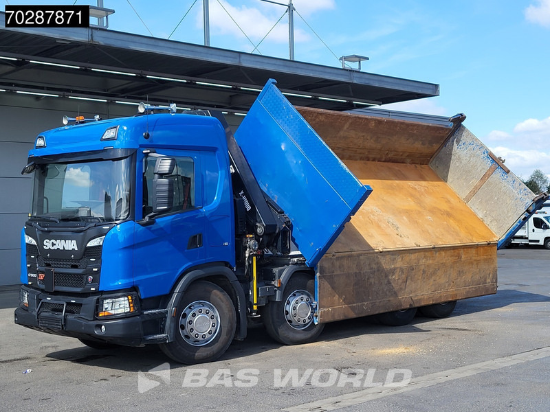 Scania G500 8X4 Hiab X-HIDUO 228 E-3 Crane Retarder Big-Axle Josset Menguy Tipper 14m3 Euro 6 - Camión volquete, Camión grúa: foto 3 Scania G500 8X4 Hiab X-HIDUO 228 E-3 Crane Retarder Big-Axle Josset Menguy Tipper 14m3 Euro 6 - Camión volquete, Camión grúa: foto 3