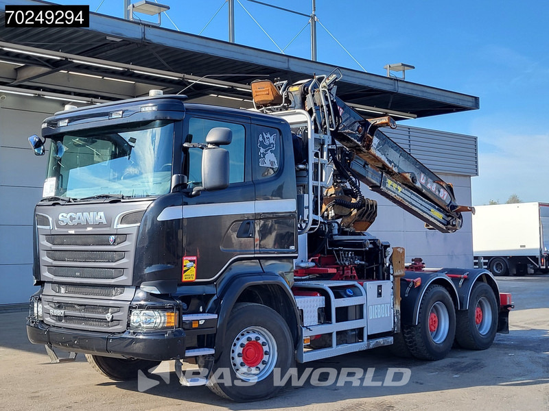 Camión forestal, Camión grúa Scania R580 6X4 Holz Kran Diebolt D28 Full-Steel: foto 7